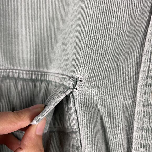 VTG J Crew Oarsman Corduroy Shirt Mens XL Green Hong Kong Distressed Destroyed - Picture 13 of 16